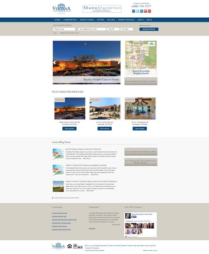 Shawnshackelton.com previous version of website