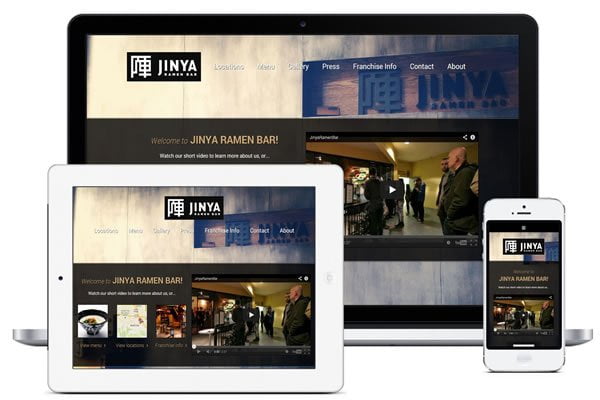 MacBook, iPad and iPhone Responsive Website views