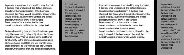 CSS Holy Grail example with unequal columns