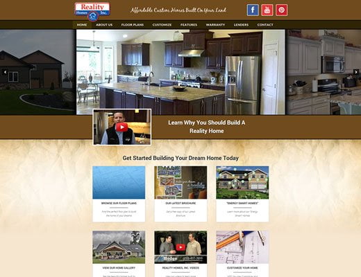 Reality Homes, Inc custom Genesis child theme for WordPress