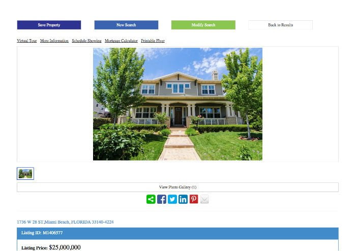 IDX Single Listing with no header
