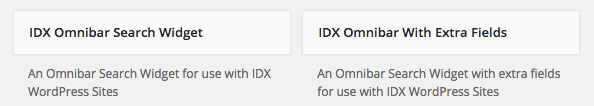IDX Broker Omnibar Search Widgets